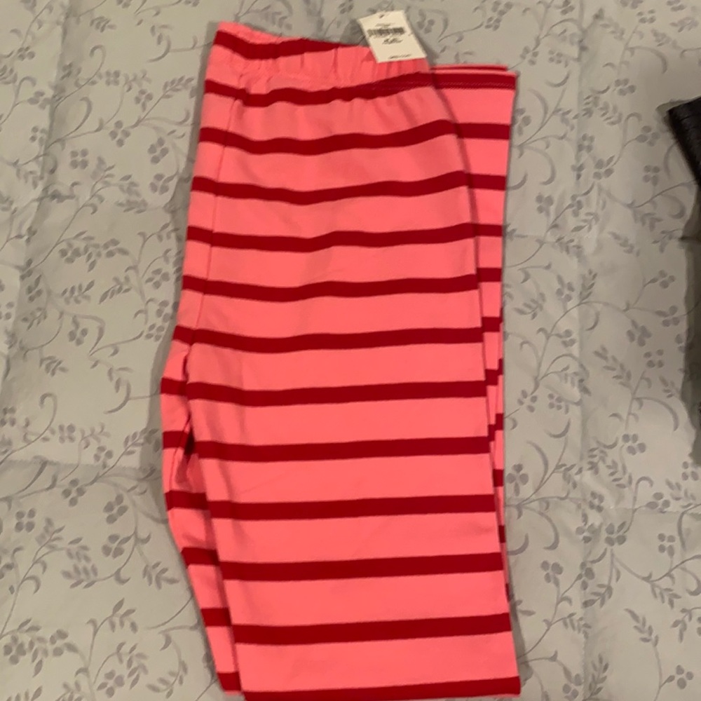 NWT Gap girls pants, pink with stripes